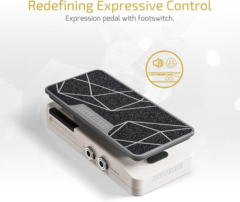 HOTONE 2 in 1 Passive Expression Footswitch EXP Pedal Ampero II Press(Included 1 PCS Additional 15 CM TS Cable) - Image 3